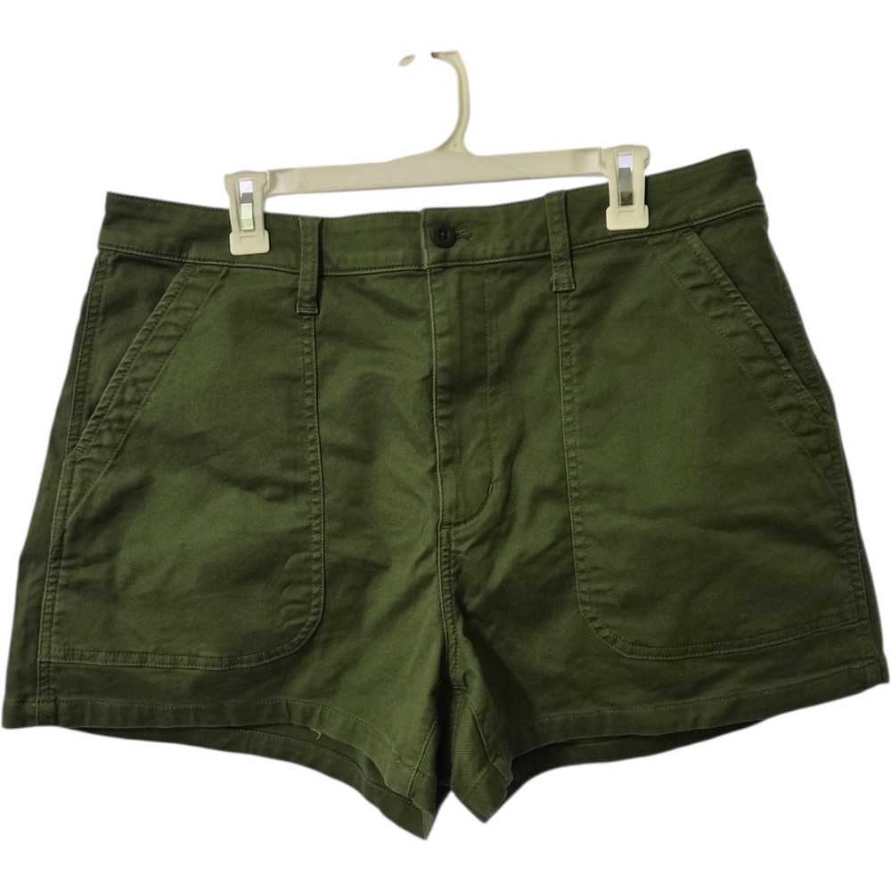 Madewell Women's Army Green Shorts The Perfect Vintage Fatigue High‎ Rise Sz32